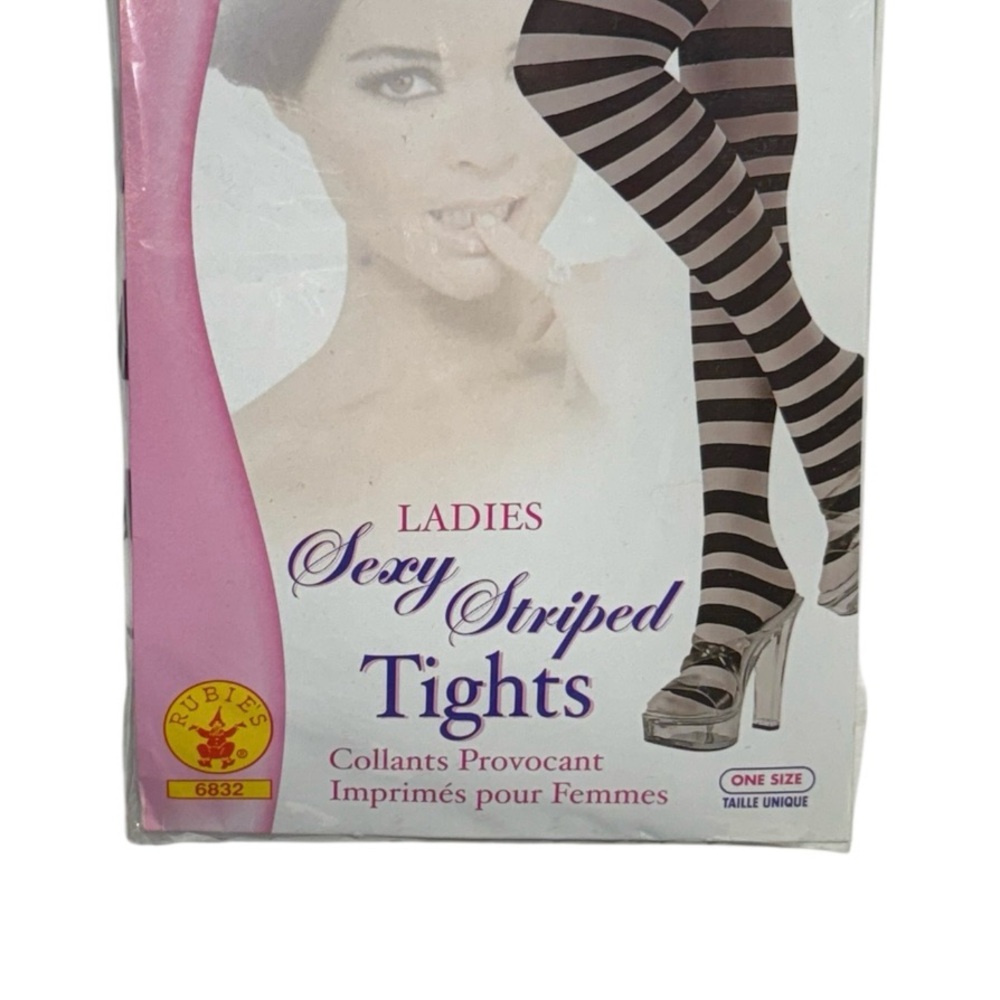 Rubie’s adult ladies sexy striped tights brand new in packaging never worn! - Picture 2 of 6